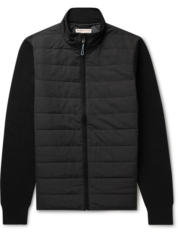 Photo: Orlebar Brown - Downtown Capsule Terence Quilted Shell and Wool Jacket - Black