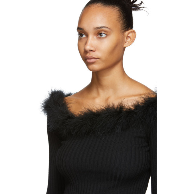 Black feather outlet sweater