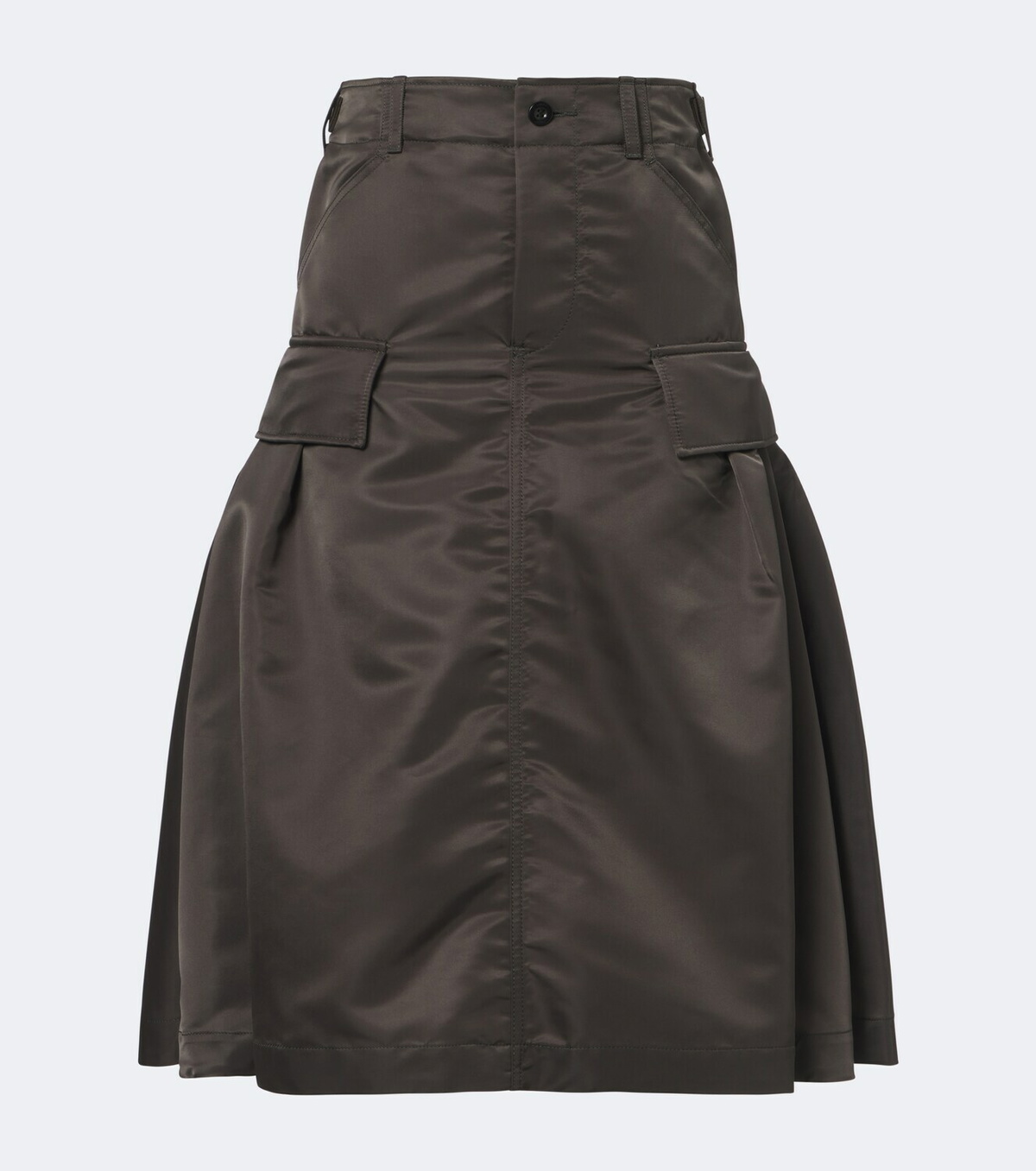 Sacai Twill midi skirt