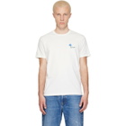 Kenzo White Kenzo Paris 'KENZO Tulip' Embroidered Slim T-shirt