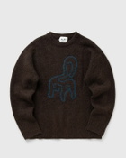 ØLÅF CHAIR LOGO CREWNECK KNIT Brown Mens Pullover