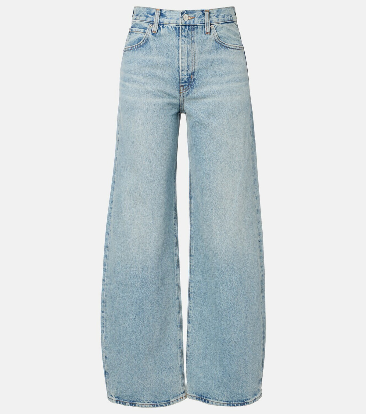 Frame Bow barrel-leg jeans