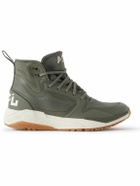 APL Athletic Propulsion Labs - Defender TechLoom and TPU High-Top Running Sneakers - Green