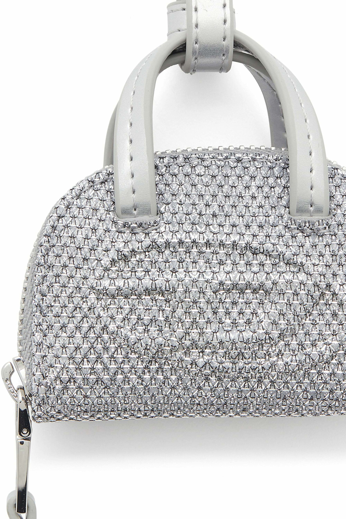 Diesel 1DR Dome - Charm in Lurex fabric - Charms and Keyrings Womens in Silver