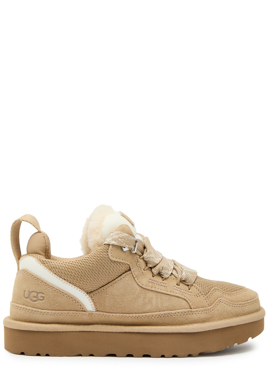 Ugg Lowmel Panelled Suede Sneakers Beige