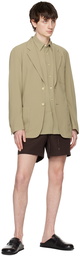 AURALEE Khaki Viyella Shirt