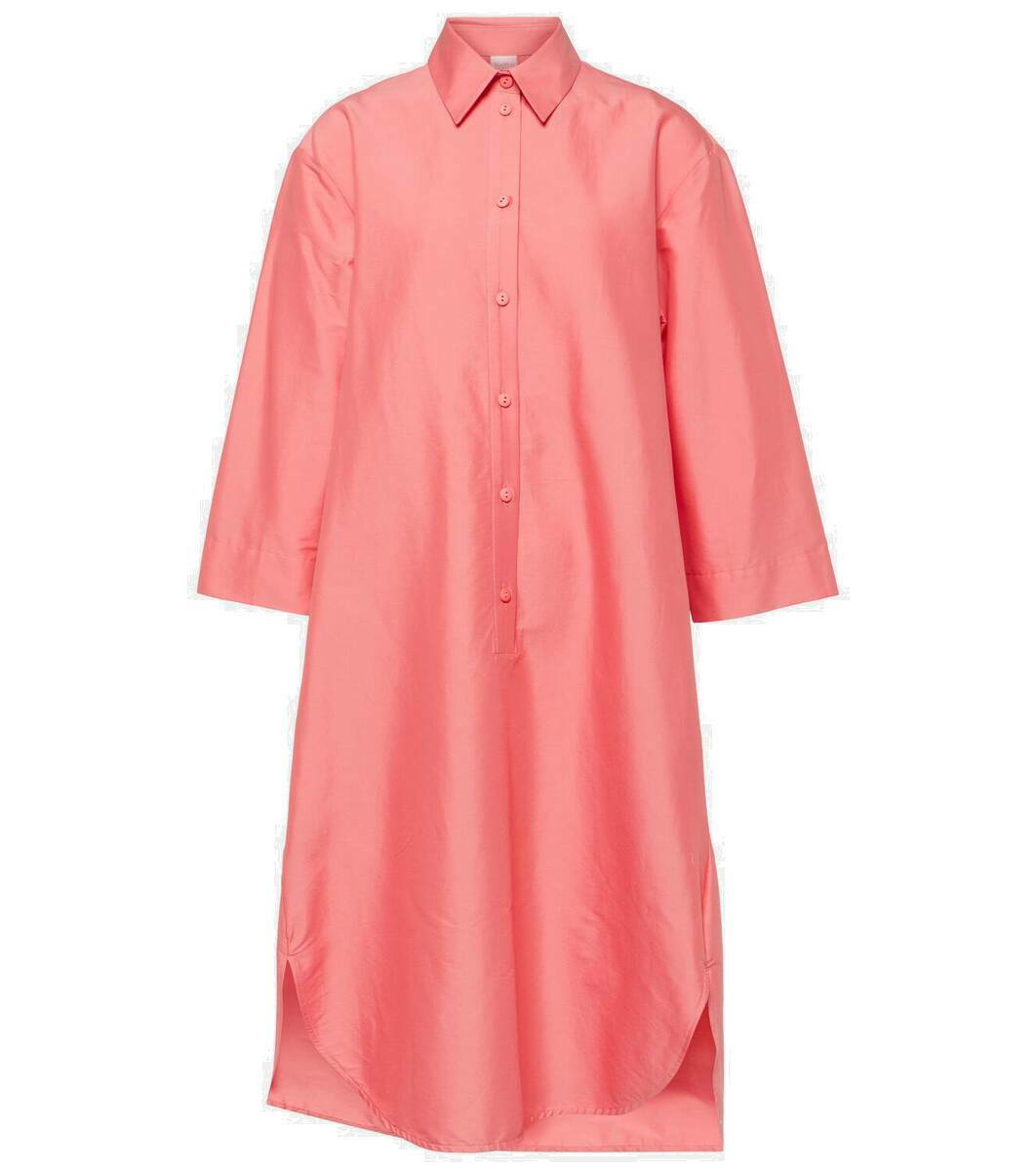 Saio belted cotton-poplin shirt dress