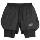 Over Over Men's Two Layer Short in Black