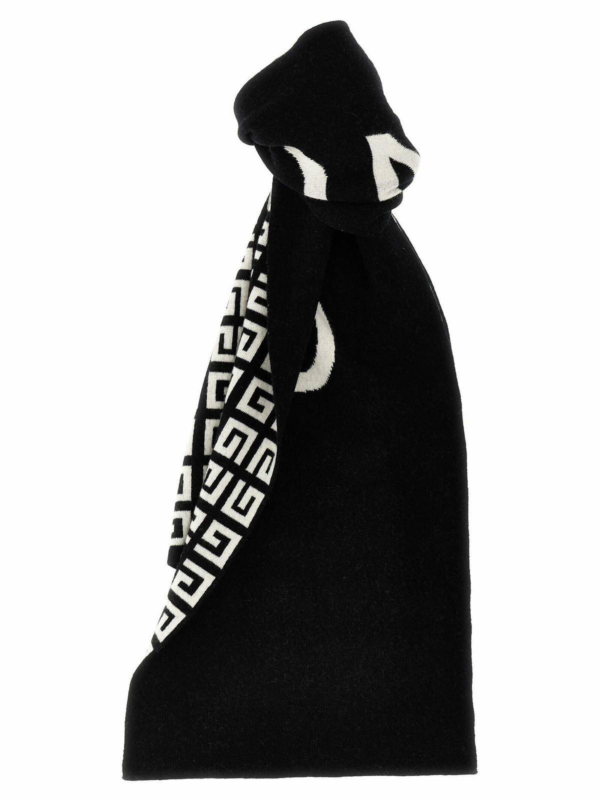 Givenchy Logo-print Silk Scarf - Black And White - One Size