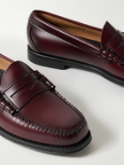 G.H. BASS - Easy Weejuns Larson Glossed-Leather Penny Loafers - Burgundy