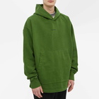 Acne Studios Men's Franklin Stamp Logo Oversized Hoody in Bottle Green