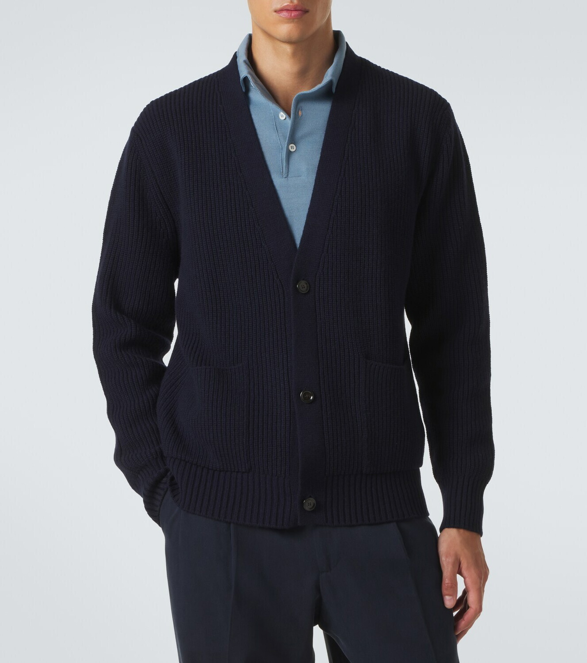 Lardini Wool and cashmere cardigan
