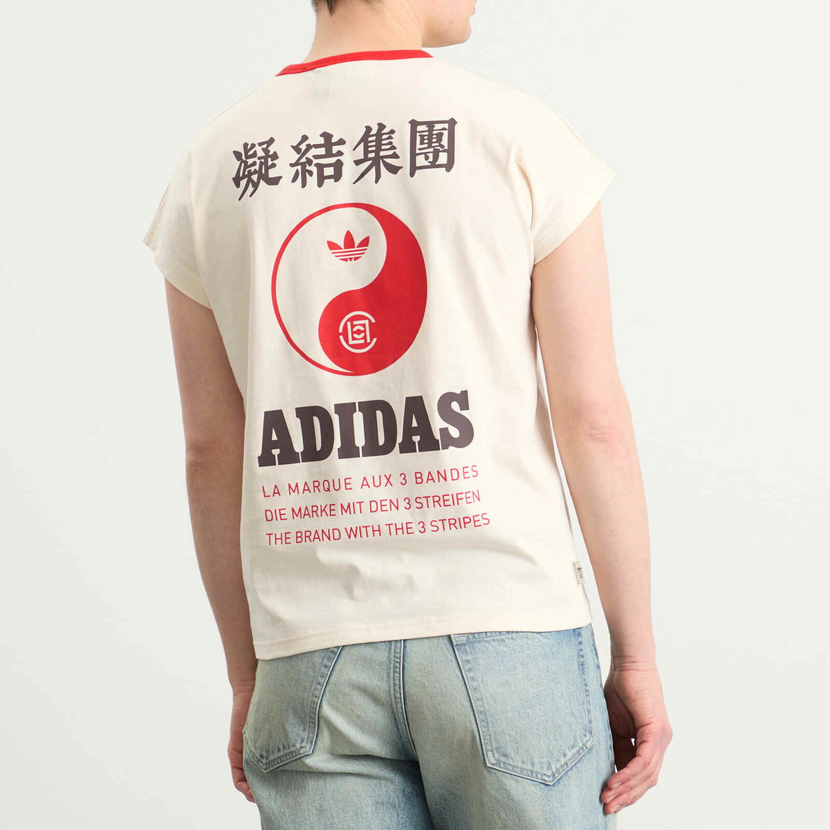 Adidas Men's x CLOT Dolmn T-Shirt in Wonder White