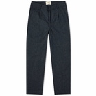 Folk Men's Checked Signal Pant in Navy