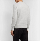 Ermenegildo Zegna - Waffle-Knit Cashmere and Silk-Blend Sweater - Gray
