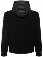 MONCLER Padded Nylon & Wool Down Cardigan