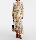 Etro Floral ruffled shirt
