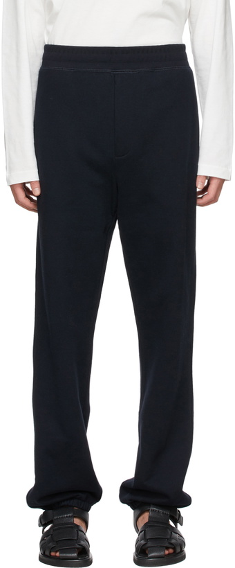 Photo: The Row Navy Olin Lounge Pants