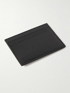 SAINT LAURENT - Tiny Cassandre Logo-Appliquéd Full-Grain Leather Cardholder