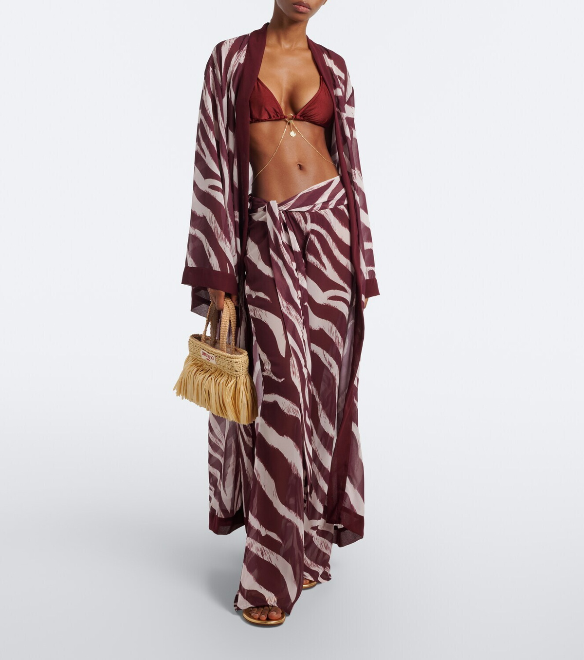 Bananhot Bowie zebra-pants wide-leg pants