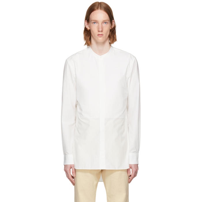 Lemaire White Band Collar Shirt Lemaire