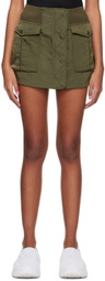 Dion Lee Green Bomber Miniskirt