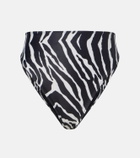 Same Zebra-print high-rise bikini bottoms