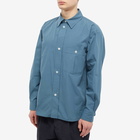 Margaret Howell Men's Inverted Pocket Shirt in Teal