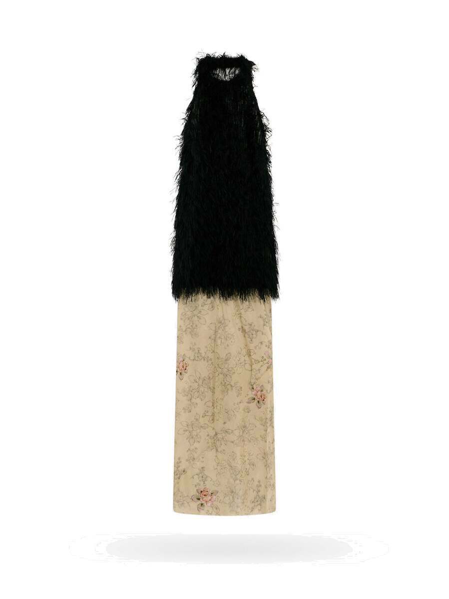 DRIES VAN NOTEN embroided cotton dress