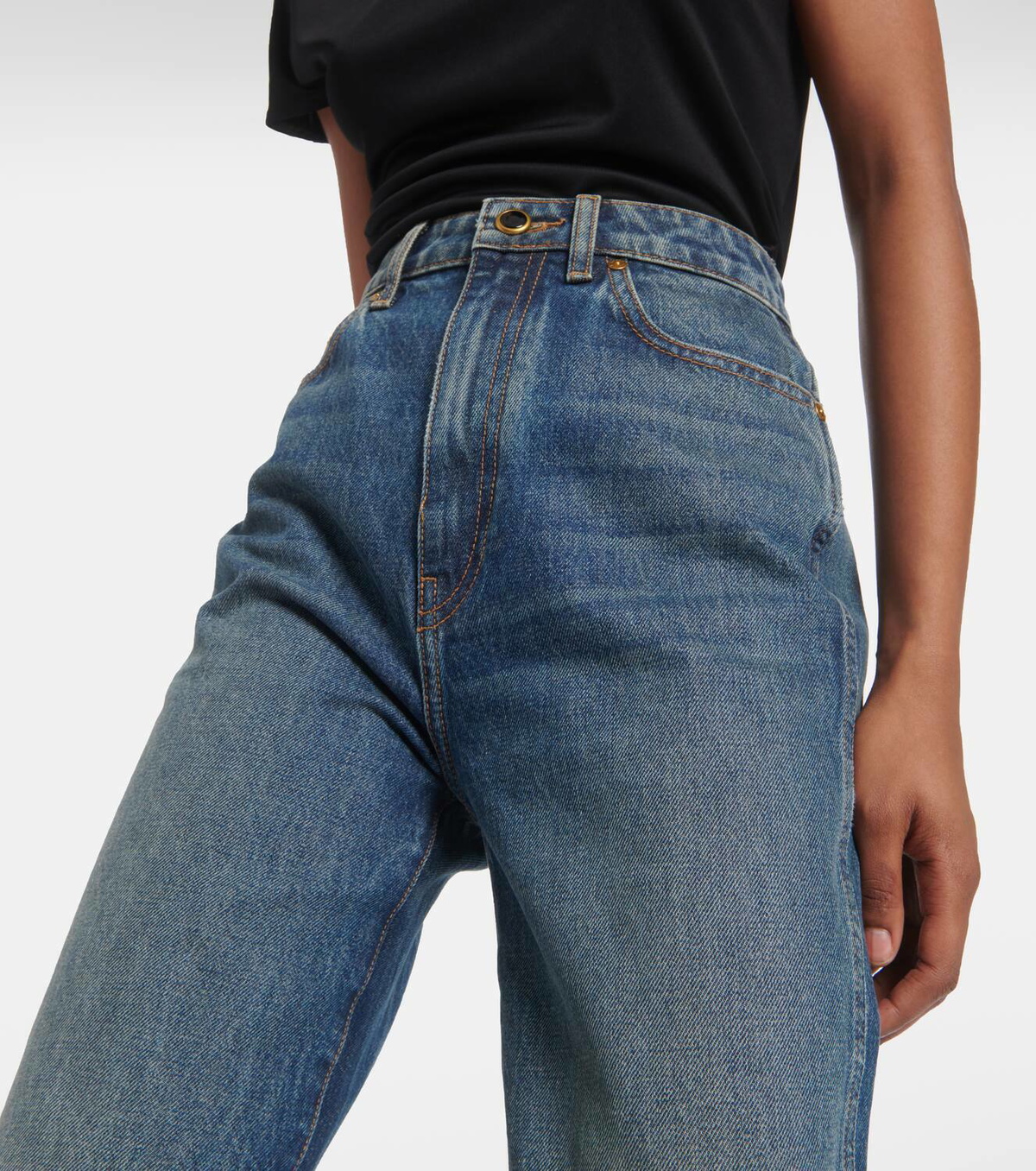 Khaite Danielle high-rise straight jeans