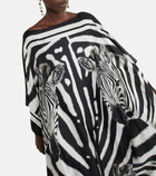 Dolce&Gabbana - Zebra-print silk gown