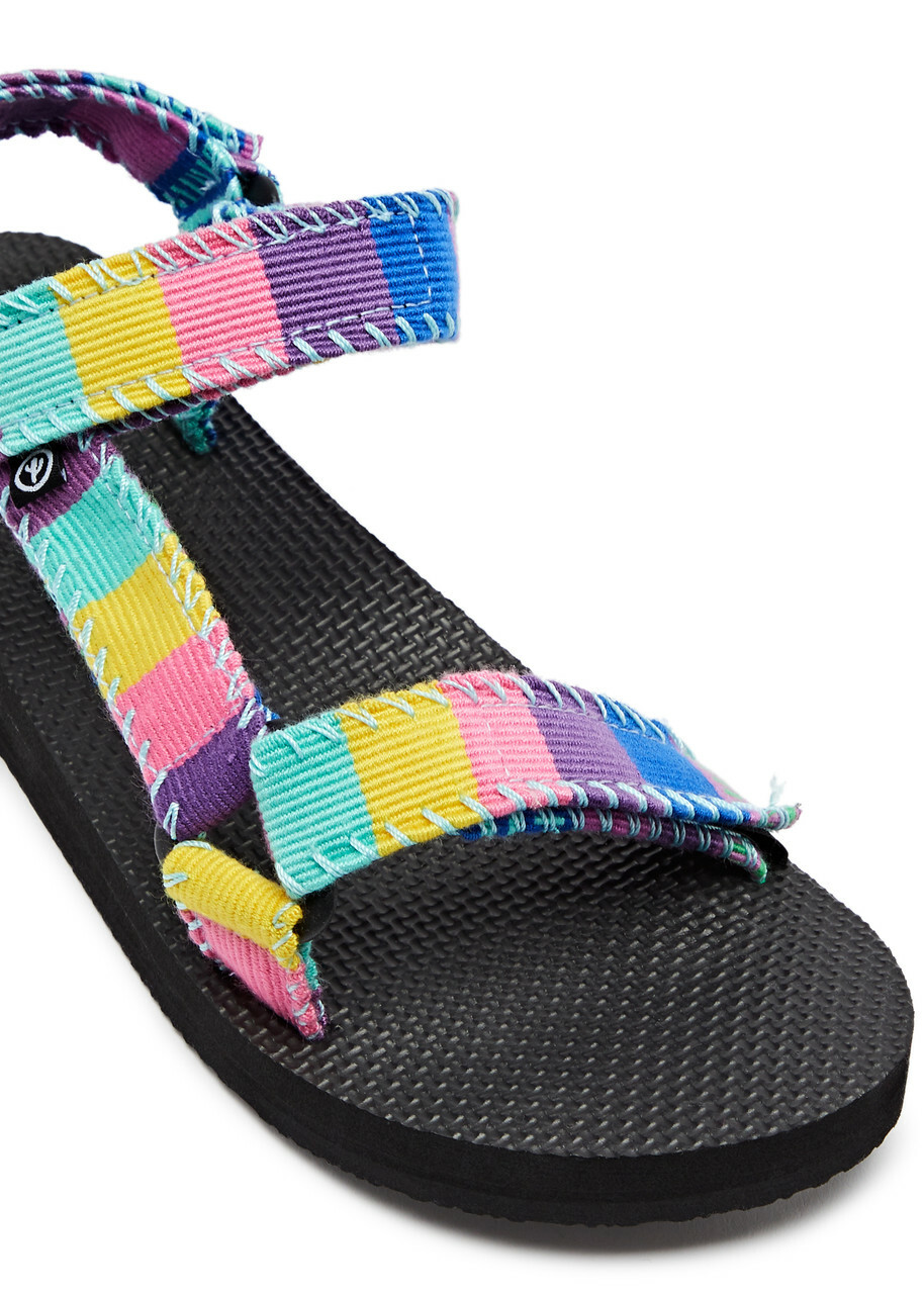 Arizona Love Trekky Mexican Striped Sandals, Sandals, Open Round toe Multicoloured