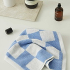 HAY Check Wash Cloth in Sky Blue 