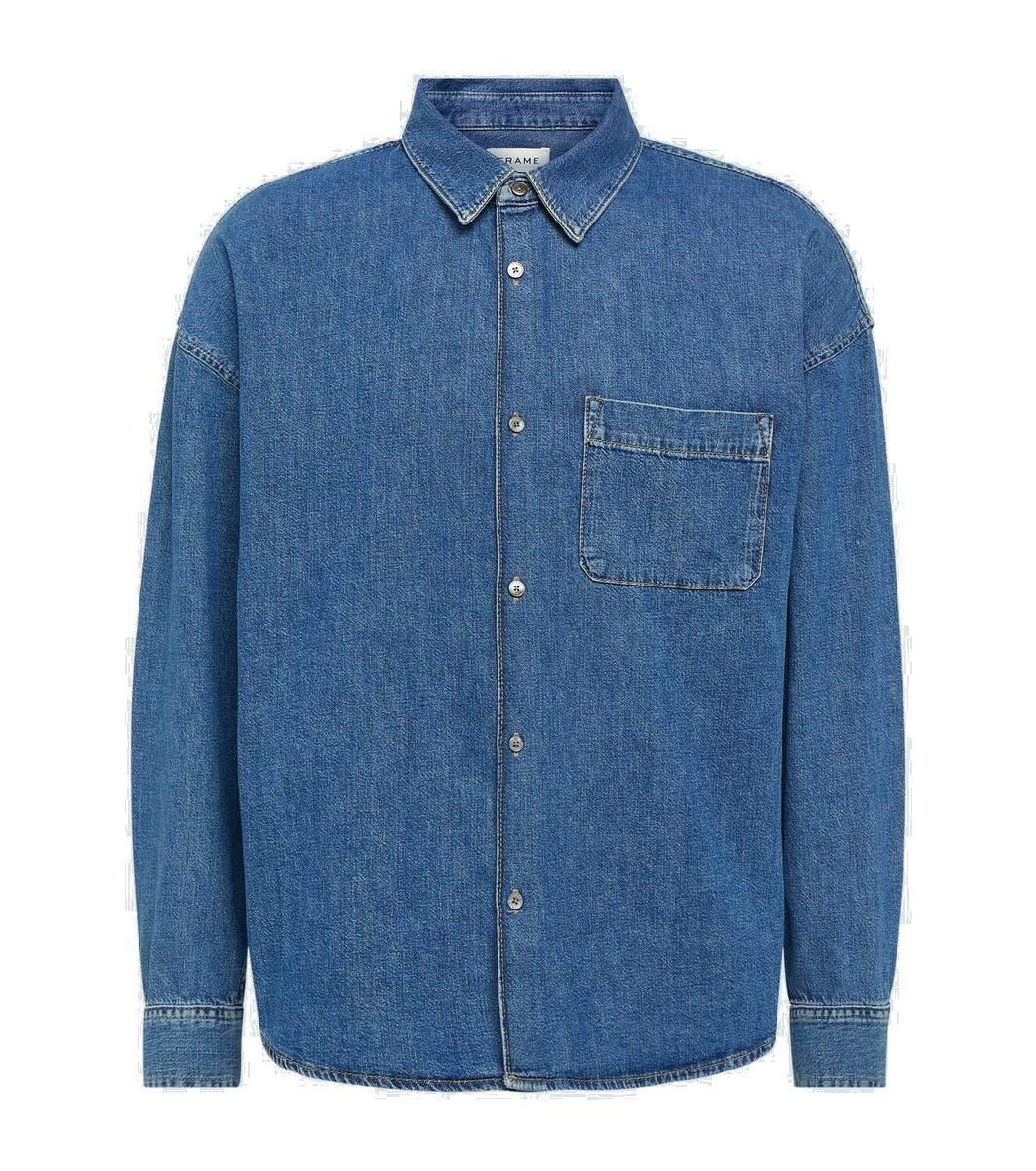 OBJFRAME Shirt - Medium Blue Denim