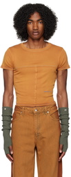 Eckhaus Latta Yellow Lapped Baby T-Shirt