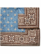 Favourbrook - Osterley Floral-Print Silk-Twill Pocket Square