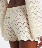 Bananhot Mina crochet cotton-blend shorts