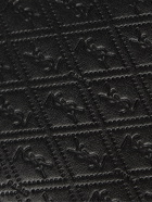 SAINT LAURENT - East/West Logo-Debossed Leather Billfold Wallet - Black