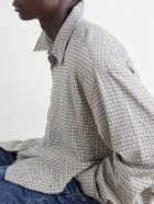 Studio Nicholson - Checked Cotton-Blend Shirt - Gray