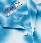 Blue Blue Japan - Camp-Collar Tie-Dyed Cotton-Canvas Shirt - Men - Blue