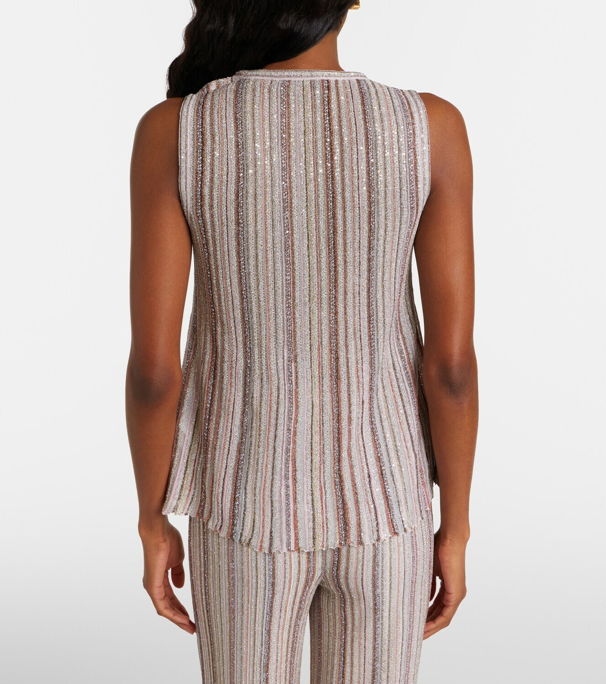 Missoni Striped lamé top