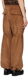 Anna Sui Tan Drawstring Trousers