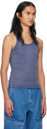 Dion Lee Blue Sprayed Rivet Tank Top