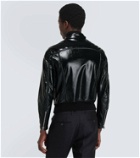 Tom Ford Vinyl leather biker jacket