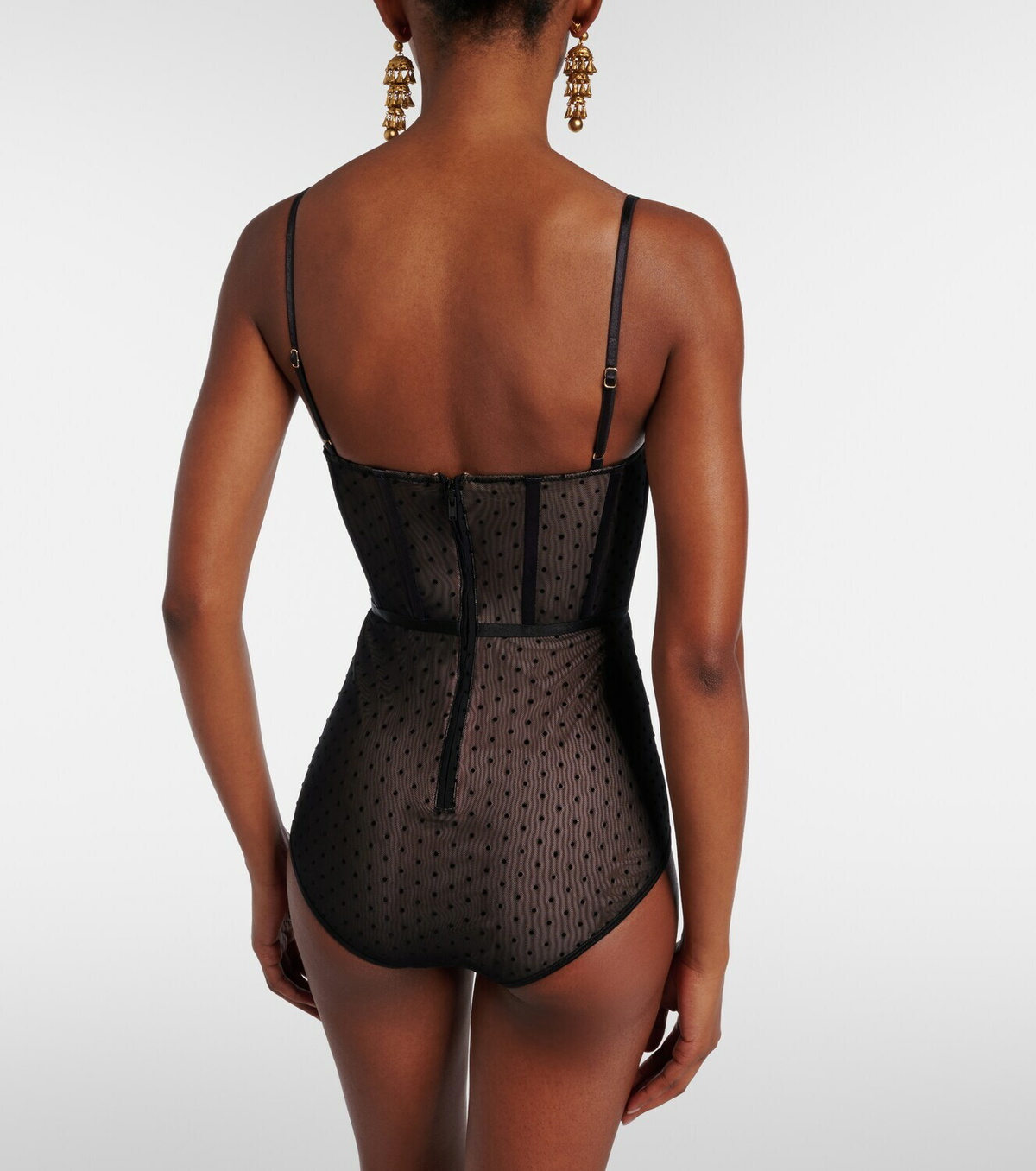 Zimmermann Dot mesh bodysuit