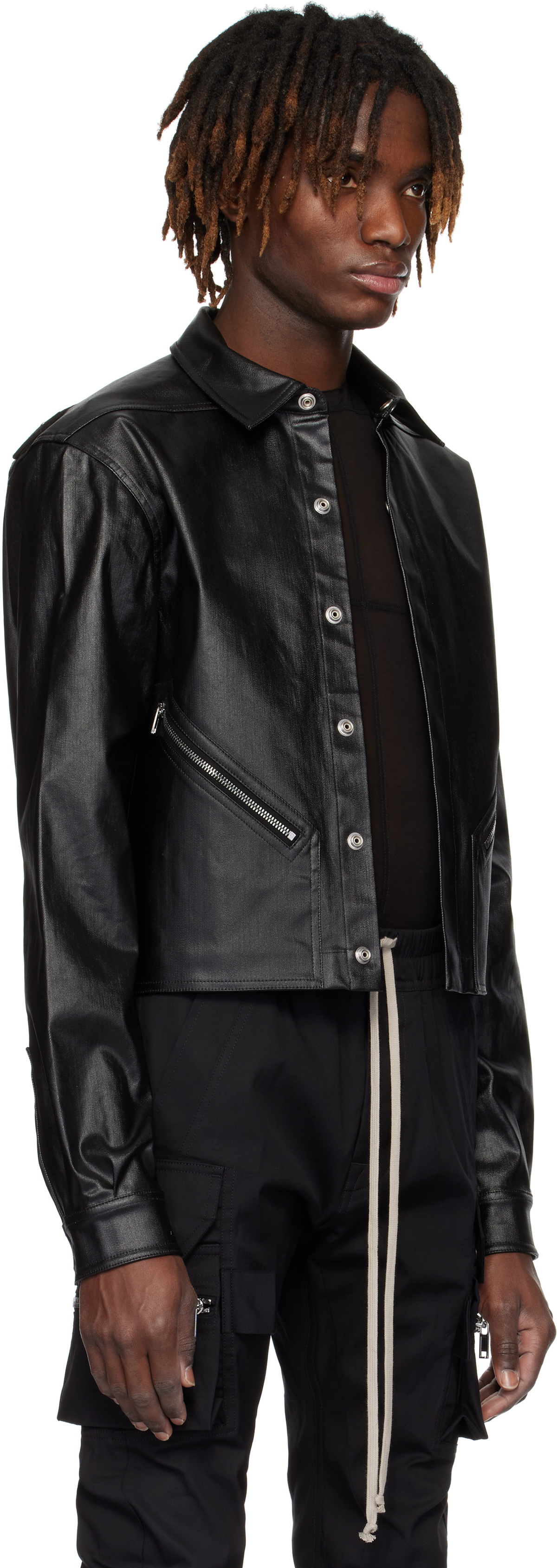 Rick Owens Black Hollywood Tour Alice Denim Jacket Rick Owens