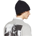 Raf Simons Navy Wool and Cashmere Heroes Beanie