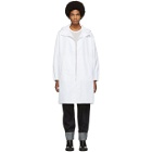 Helmut Lang White Recycled Raincoat