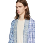 Greg Lauren Blue Paul and Shark Edition Kimono Shirt