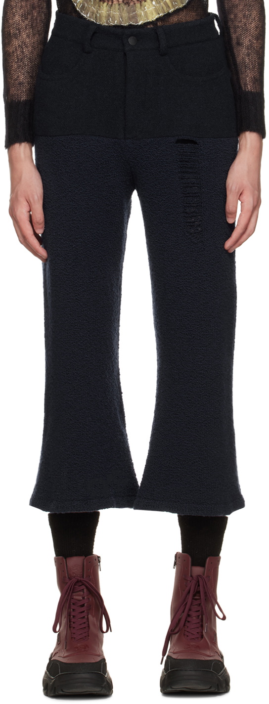 PONDER.ER SSENSE Exclusive Navy Jean Trousers